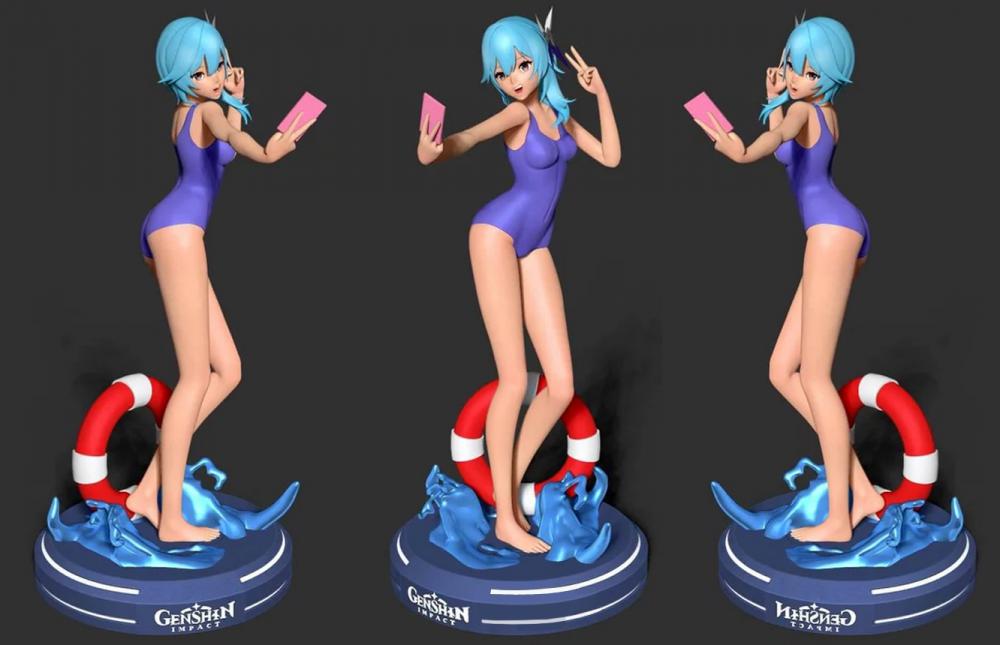 原神 優(yōu)菈 泳裝版 手辦3D打印模型