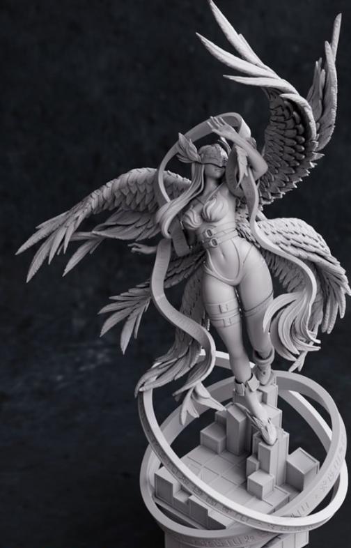 數(shù)碼寶貝 天女獸3D打印模型