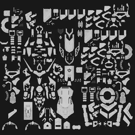 高達 電腦機箱模型 巴巴托斯高達3D打印模型