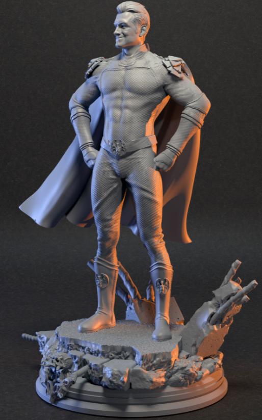 祖國人 黑袍糾察隊(duì)3D打印模型