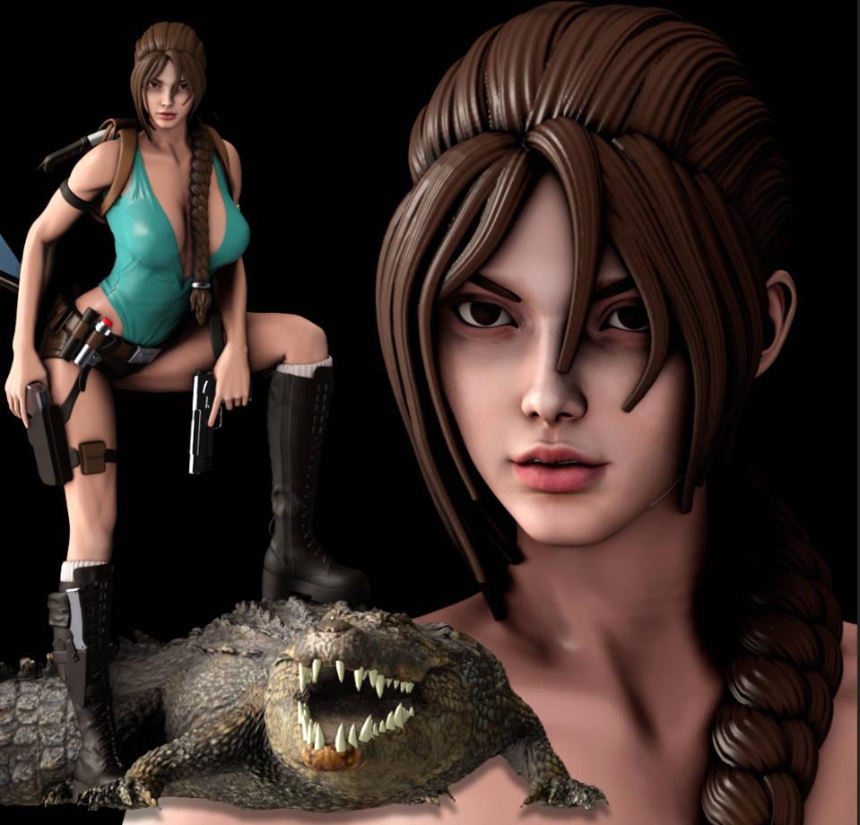 古墓麗影 勞拉3D打印模型