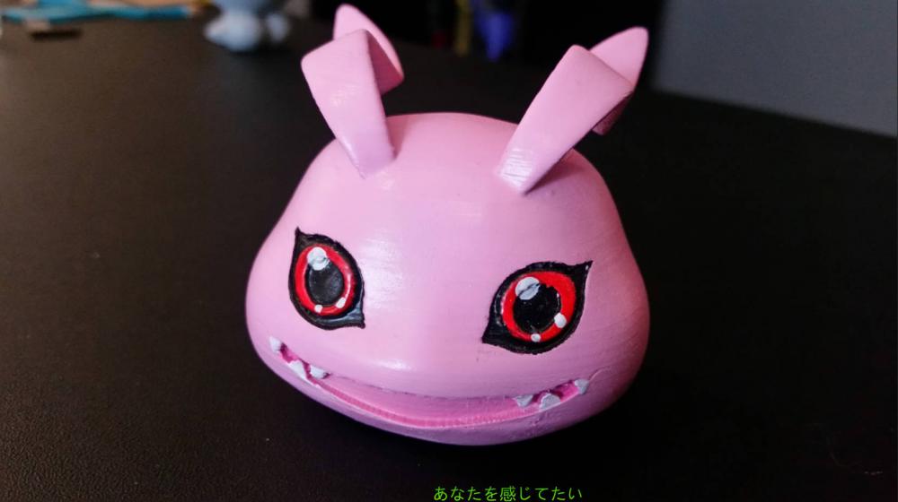 數(shù)碼寶貝 滾球獸3D打印模型