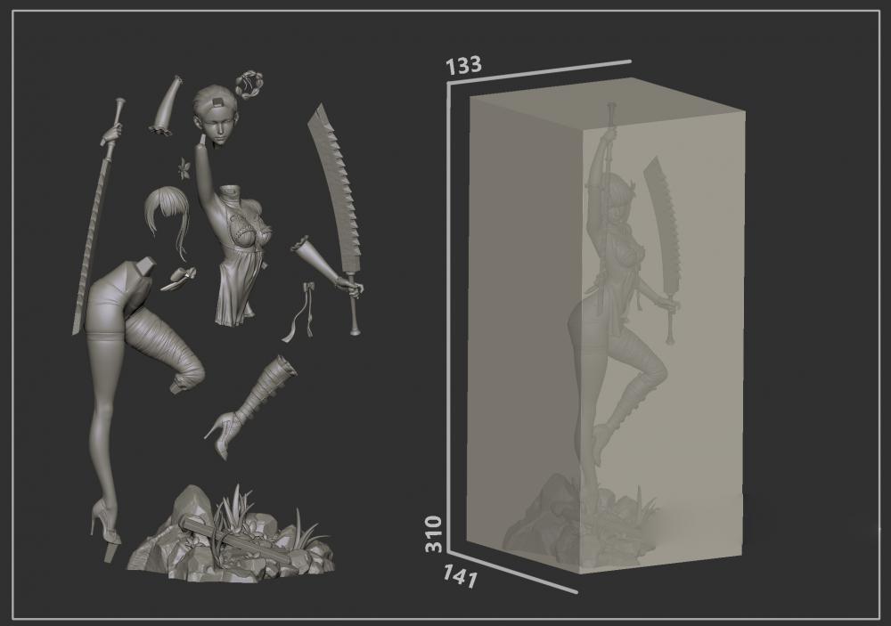 尼爾新紀元 凱妮3D打印模型