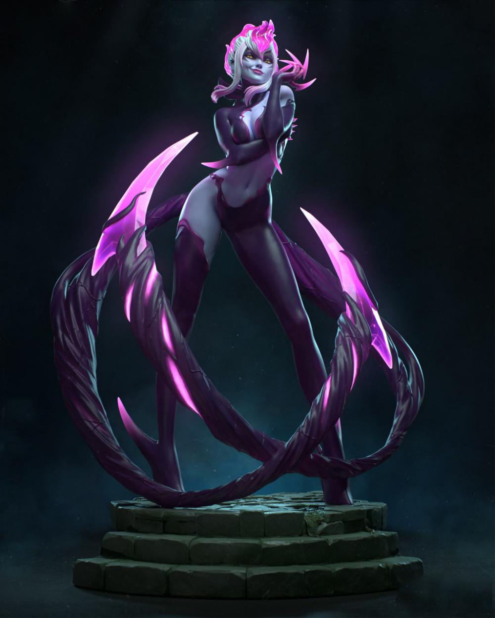 英雄聯(lián)盟 伊芙琳（Evelynn）3D打印模型