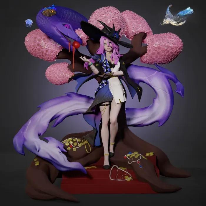 崩壞 星穹鐵道 翡翠3D打印模型