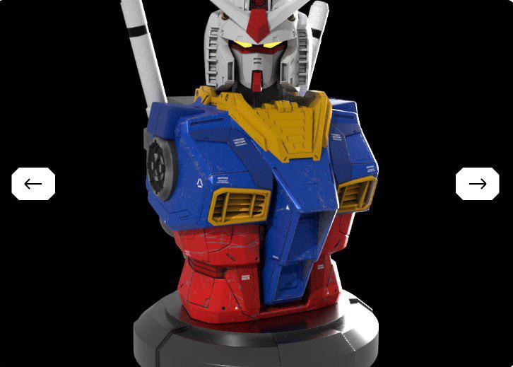 RX-78元祖高達(dá) 胸像3D打印模型