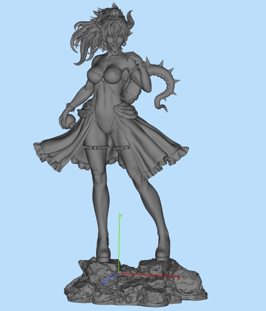 超級馬里奧同人 - 庫巴公主3D打印模型