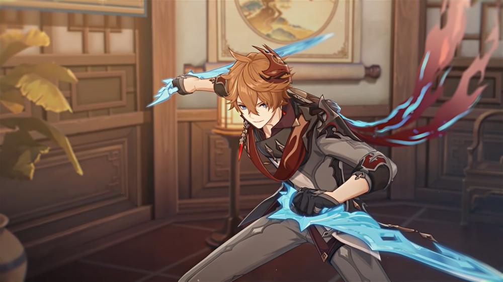 原神 公子(達(dá)達(dá)利亞) 匕首武器3D打印模型