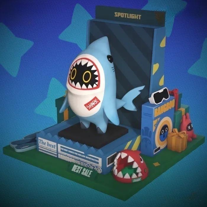 絕區(qū)零 鯊牙布3D打印模型