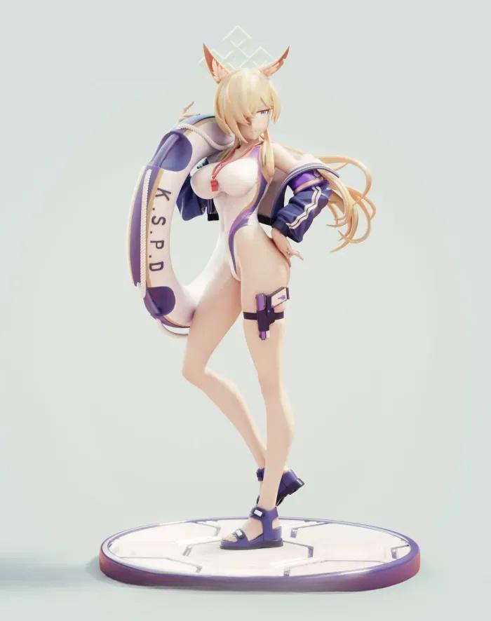 碧藍(lán)檔案 泳裝康娜(神奈)3D打印模型