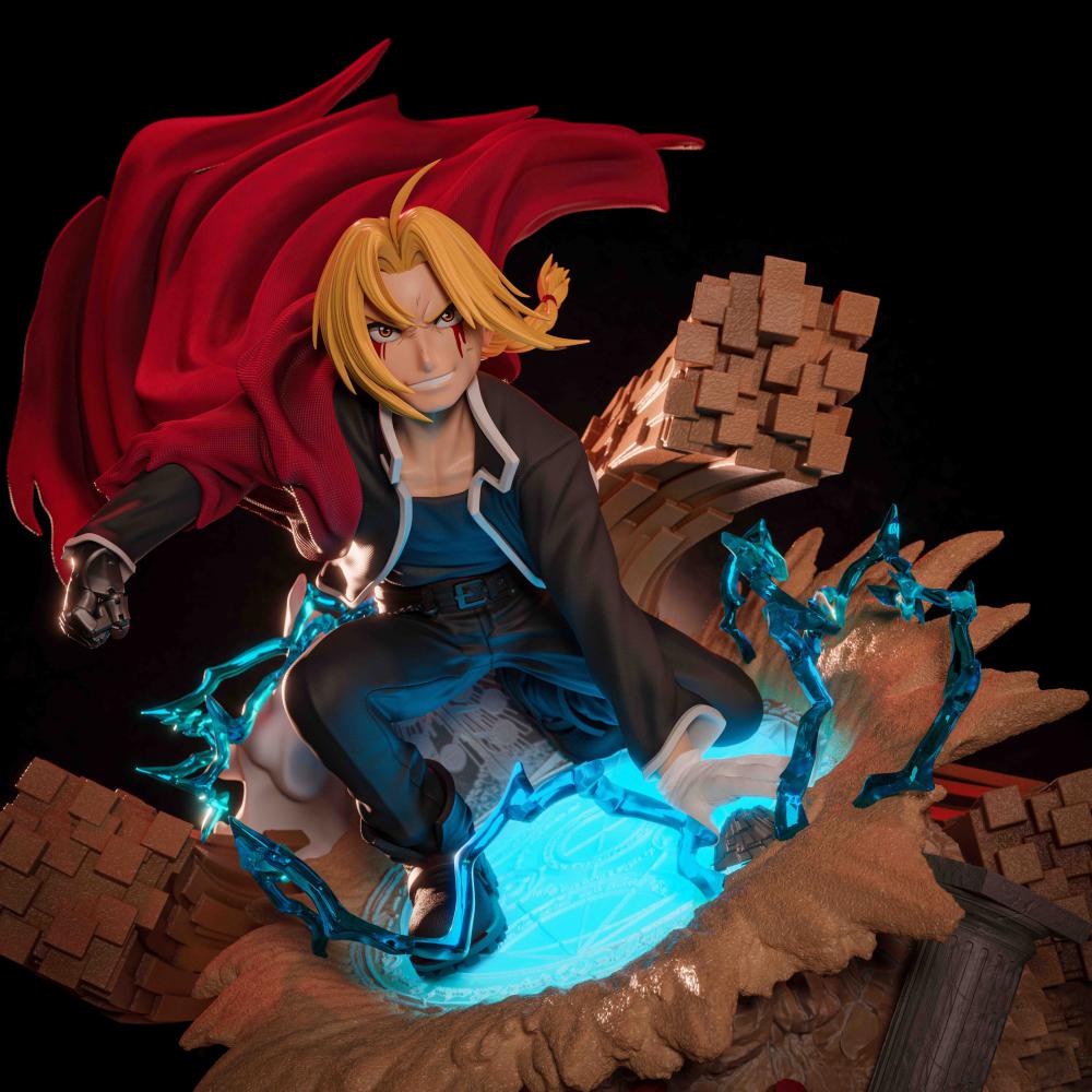 鋼之煉金術(shù)師 愛(ài)德華·艾爾利克3D打印模型