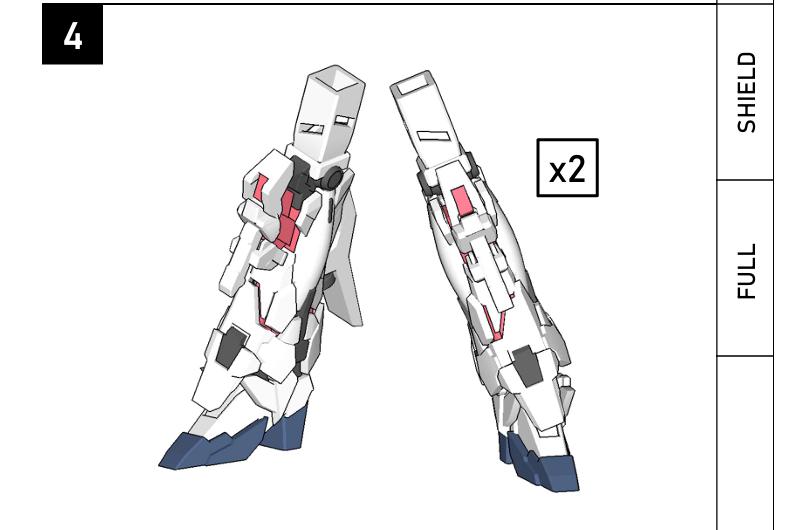 1/400 比例 獨角獸高達【破壞模式】3D打印模型