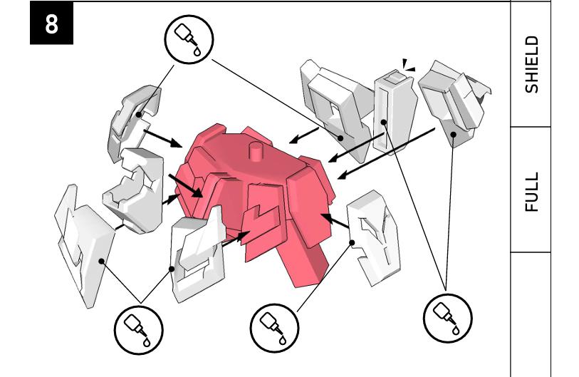 1/400 比例 獨角獸高達【破壞模式】3D打印模型