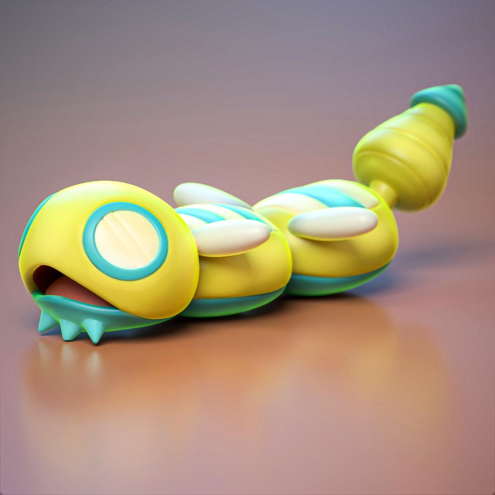 寶可夢土龍節(jié)節(jié)3D打印模型