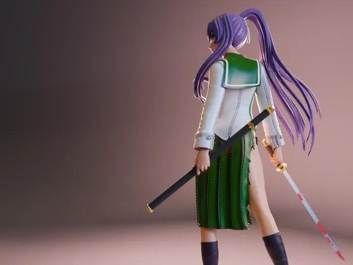 學(xué)園默示錄 毒島冴子3D打印模型