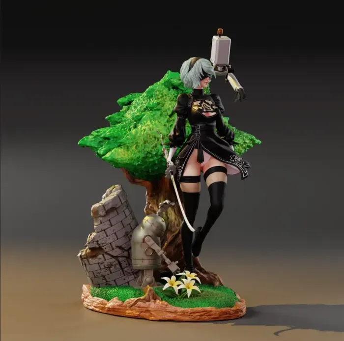 尼爾:機械紀(jì)元 2B3D打印模型