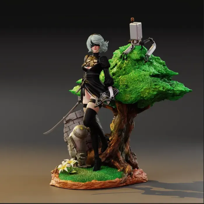 尼爾:機械紀元 2B3D打印模型