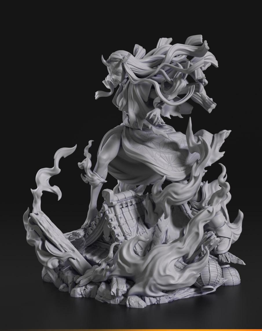 鬼滅之刃 灶門禰豆子3D打印模型