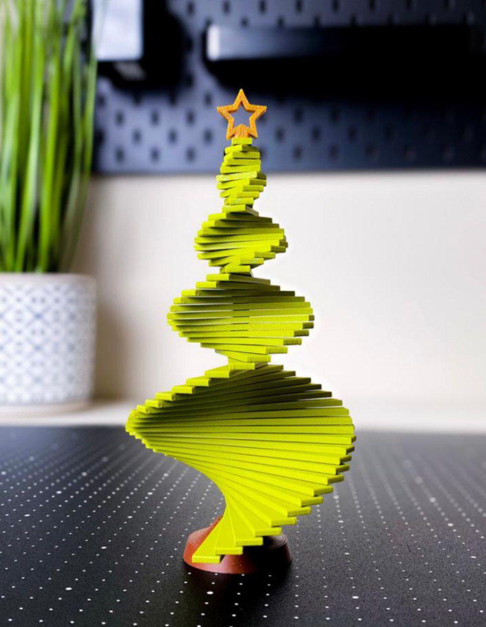 旋轉(zhuǎn)圣誕樹3D打印模型