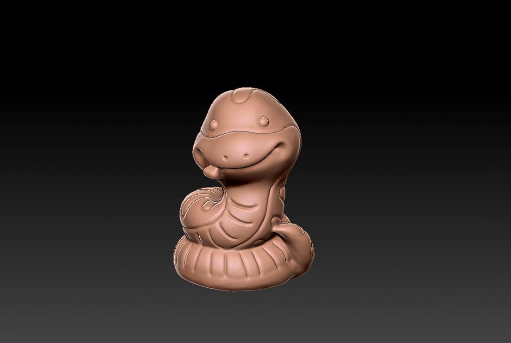 蛇年可愛(ài)擺件3D打印模型