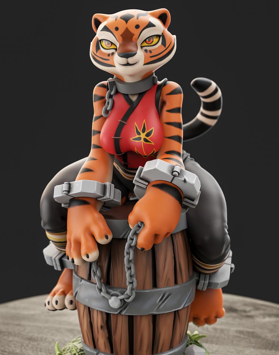 功夫熊貓-捍嬌虎3D打印模型