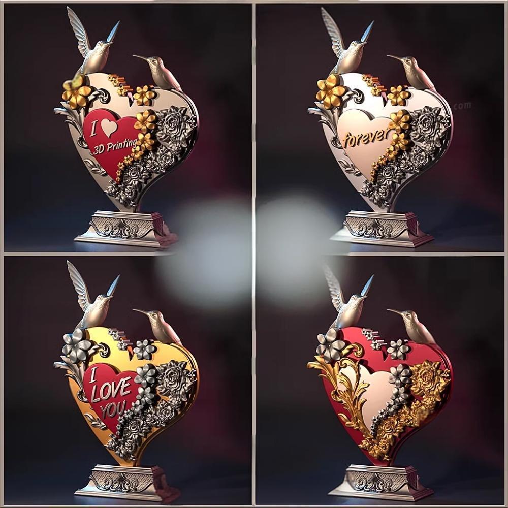 情人節(jié)心形擺件3D打印模型