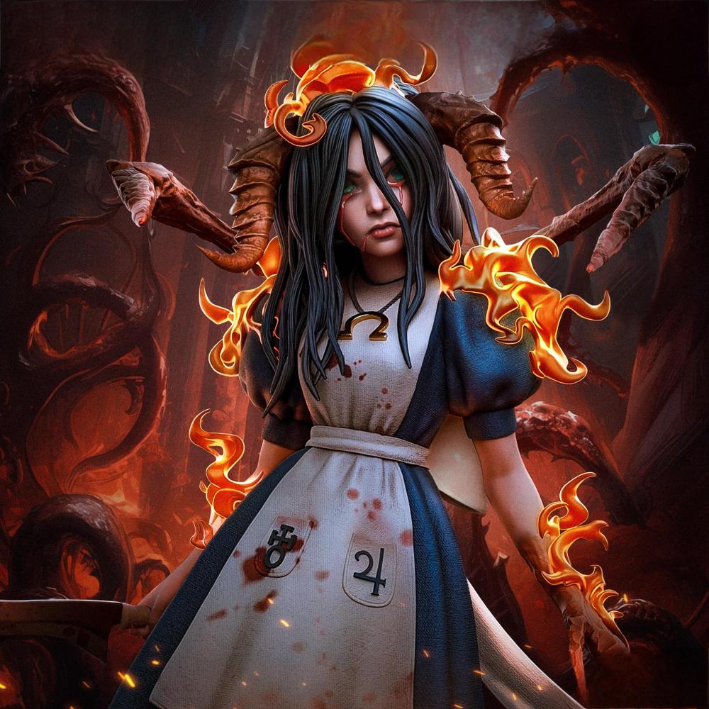 《愛麗斯：瘋狂回歸》愛麗絲3D打印模型