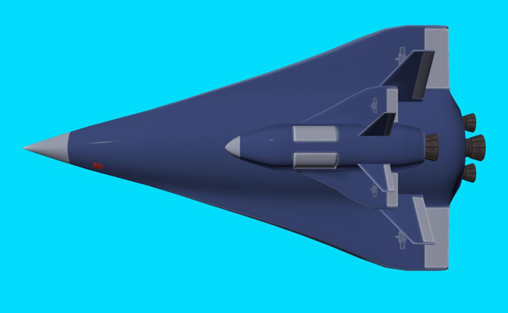 中國亞軌道飛行器3D打印模型