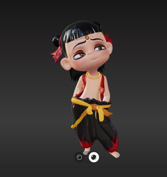 小哪吒3D打印模型