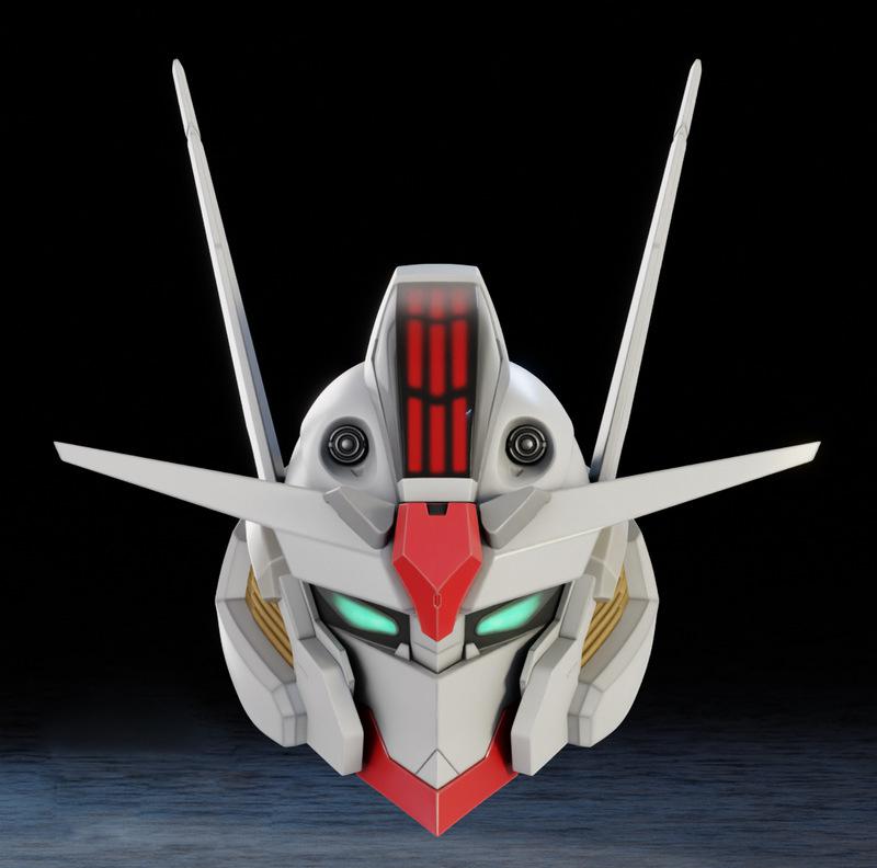 高達(dá)頭盔3D打印模型