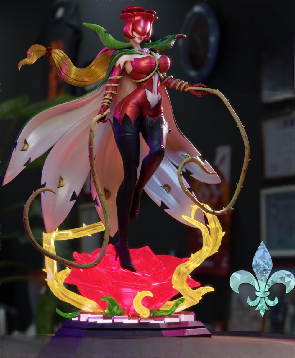 《數(shù)碼寶貝》薔薇獸3D打印模型