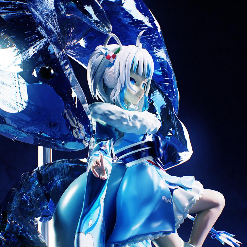 VTuber-噶嗚·古拉3D打印模型