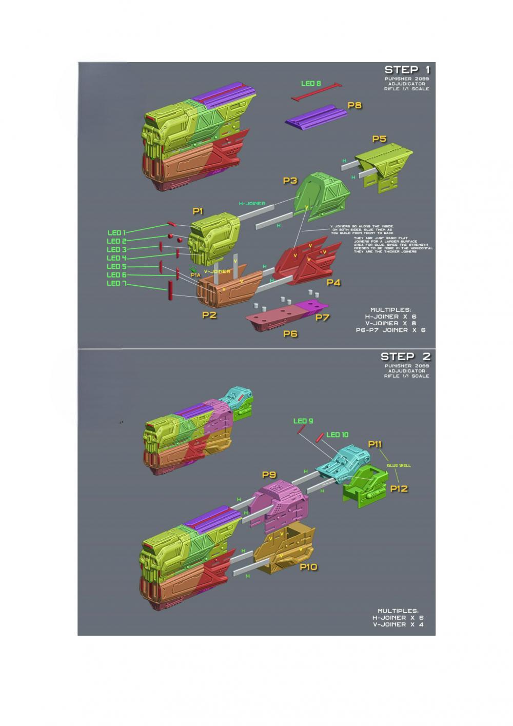 《漫威：超級爭霸戰(zhàn)》懲罰者 2099 裁決者-突擊步槍3D打印模型