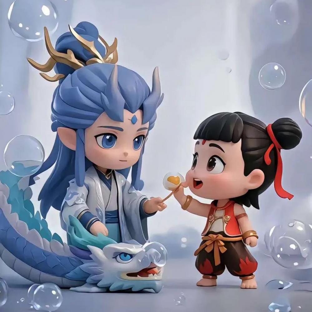 哪吒敖丙3D打印模型