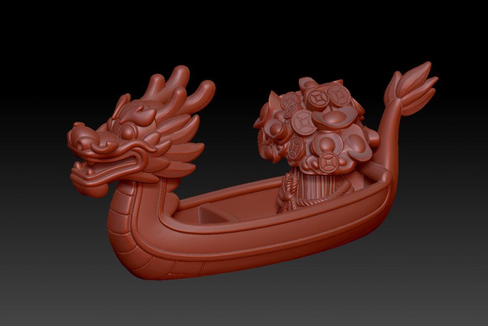 龍舟+發(fā)財粽343D打印模型
