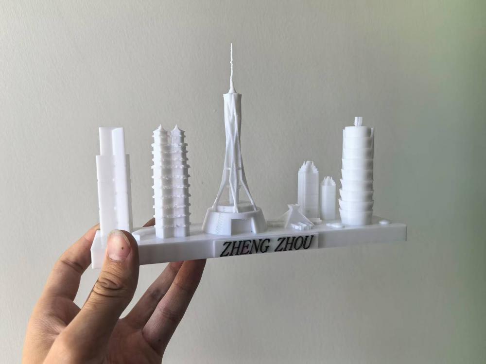 城市天際線——鄭州3D打印模型
