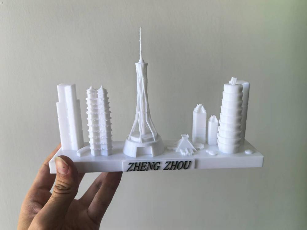 城市天際線——鄭州3D打印模型