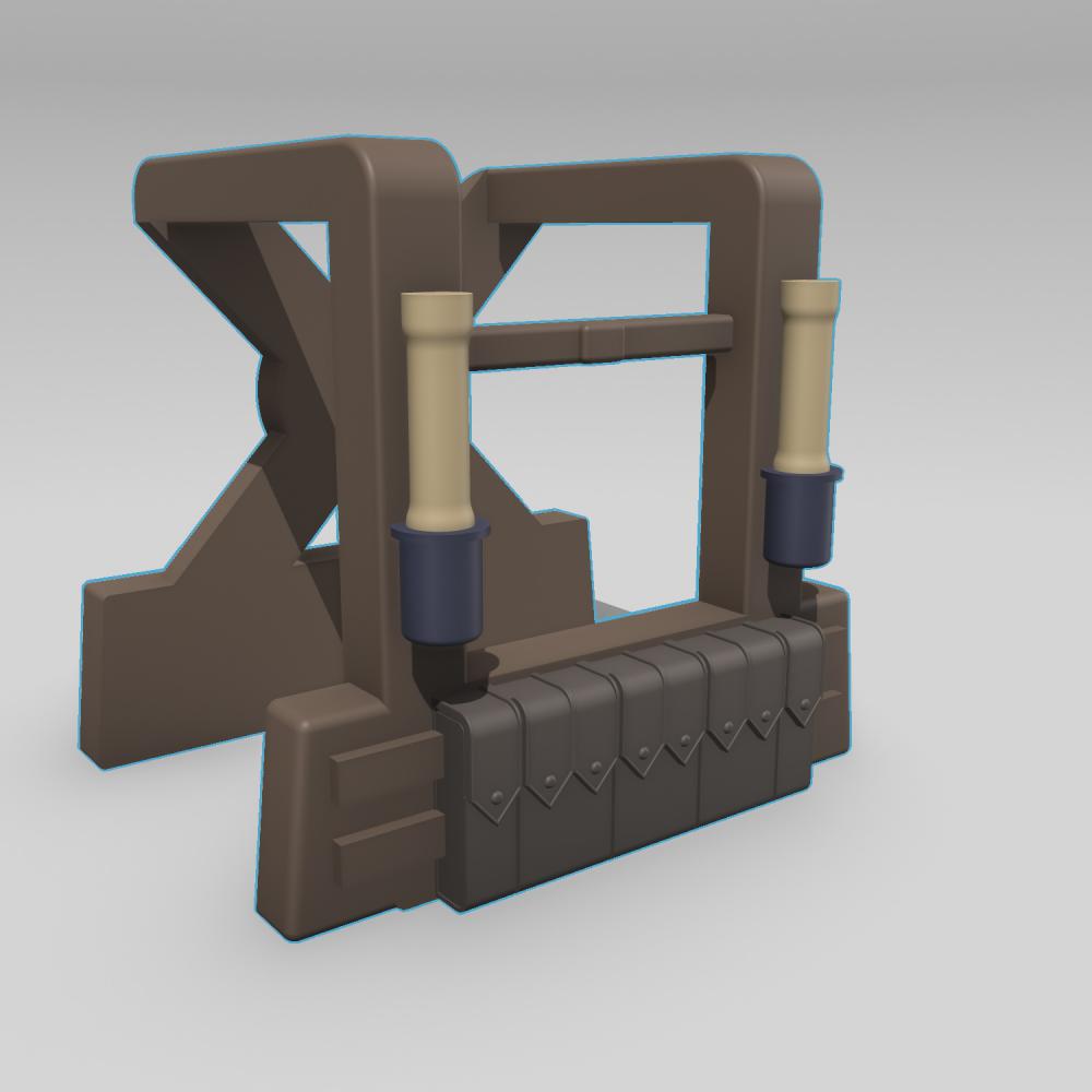 「兼容樂高」人仔背帶TypeB3D打印模型