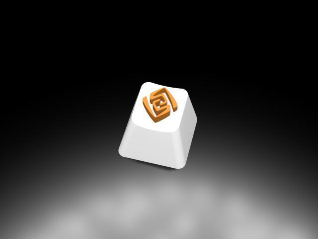 原神中的巖元素鍵帽3D打印模型