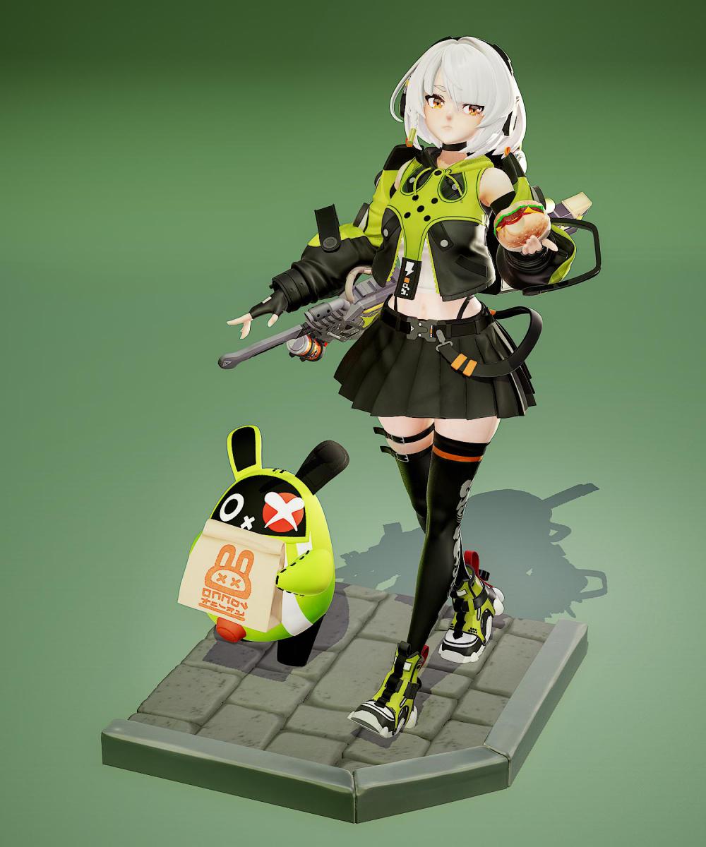 絕區(qū)零 安比 德瑪拉3D打印模型