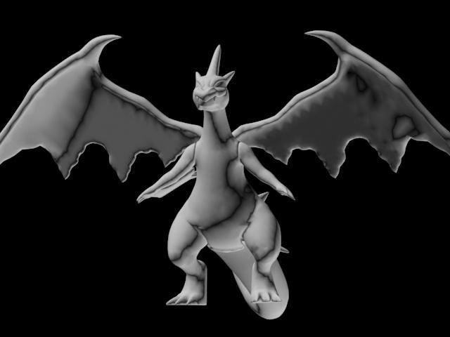 寶可夢(mèng)超級(jí)噴火龍Y3D打印模型