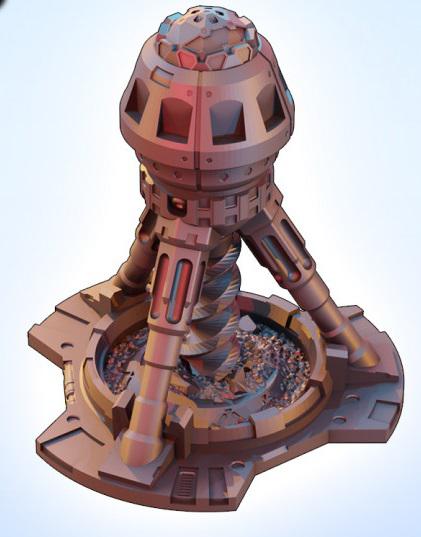 信號塔3D打印模型