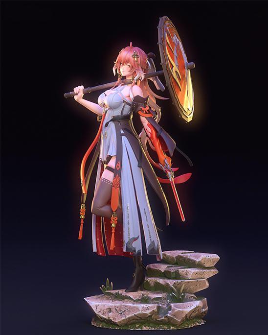 鳴潮 長離3D打印模型