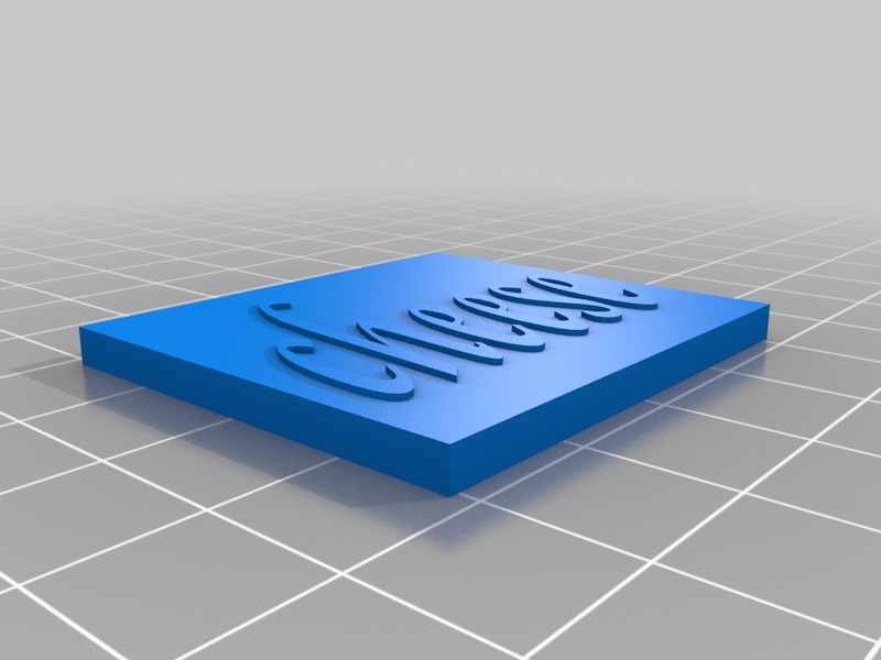 奶酪標(biāo)牌3D打印模型