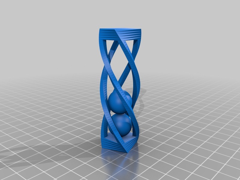 球在籠子里3D打印模型