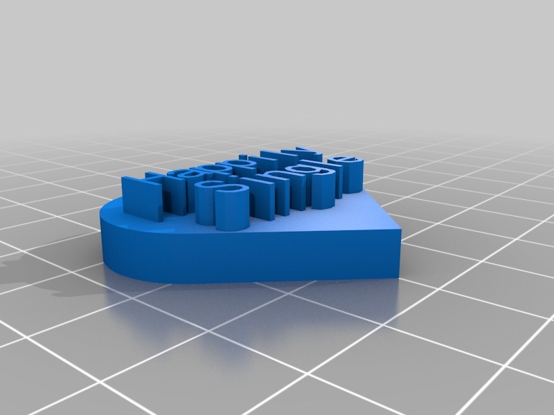 快樂的單身心臟3D打印模型